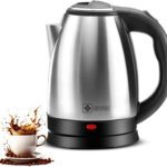 Havok Electric Kettle With Stainless Steel Body (Silver & Black) Electric Kettle(1.8 L, Silver)