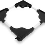 Adjustable Top Load Washing Machine Stand Washing Machine Stands Fridge Stand Refrigerator Trolley Washing Machine Trolley Capacity 140 Kg Min-16.5X19.5 Max-25.5X32 (Black)