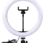 Planetoid 10″ Ring Light With 2.1 Meter Tripod Stand Light Stand Video Stand Ring Flash(Black)