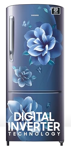 Samsung 183 L, 4 Star, Digital Inverter, Direct-Cool Single Door Refrigerator (Rr20C1724Cu/Hl, Camellia Blue)