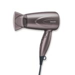 Beurer Professional Foldable, Travel Friendly, Compact 1300 Watts Hair Dryer With 2 Ultra Heat & Speed Settings,Automatic Overheating Protection, Mettalic Color (3 Years Warranty), Brown