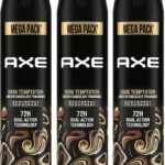 Axe Dark_Temptation Deodorant Spray – For Men(645 Ml, Pack Of 3)