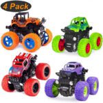 Clickedia Toy-Monster Truck-Pack Of 4(Multicolor)