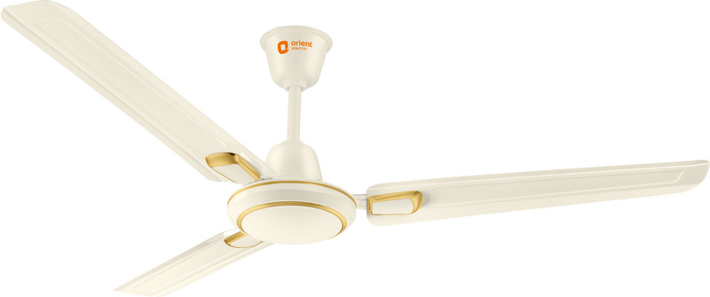Orient Electric Ujala Air Deco 1 Star 1200 Mm 3 Blade Ceiling Fan(Ultra High Speed | Ivory | Pack Of 1)