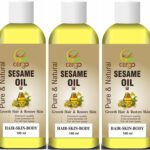 Cargo Cold Pressed (Organic) Sesame Oil For Skin, Body & Hair Oil-300Ml Hair Oil(300 Ml)