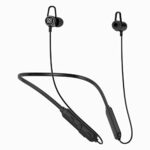 Govo Gokixx 421 Bluetooth Wireless Neckband In Ear Earphone With Mic, 10H Long Battery, 10Mm Drivers, Magnetic Earbuds, Integrated Controls & Lightweight Design (Platinum Black)