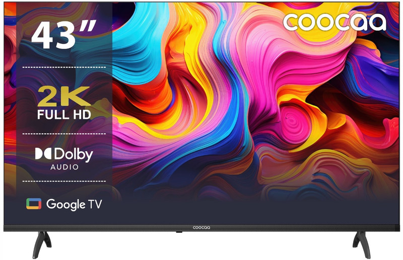Coocaa Frameless 108 Cm (43 Inch) Full Hd Led Smart Google Tv With Hdr 10 Audio And Eye Care 3.0(43Z73)