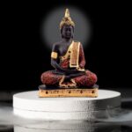Xl Kitchen Polyresin Sitting Buddha Idol Statue Showpiece