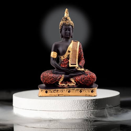 Xl Kitchen Polyresin Sitting Buddha Idol Statue Showpiece