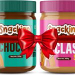 Snackinn Peanut Butter Combo Pack Chocolate Smooth & Classic Smooth 2 Jars 350G Each(700 G)