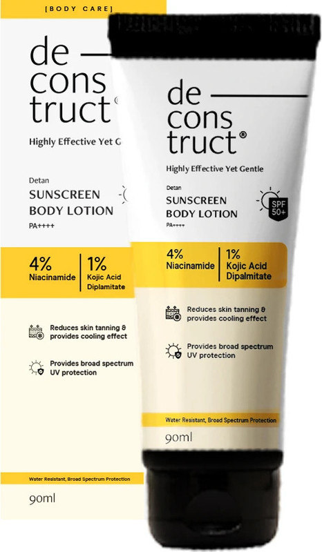 Deconstruct Sunscreen – Spf 50 Pa++++ Detan_Sunscreen _Bodylotion_Spf50(90 G)
