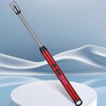 Hezkrt ® Arc Lighters Rechargeable Usb Electric Bbq Lighter For Kitchen Candle Aluminium Electronic Gas Lighter(Multicolor, Pack Of 1)