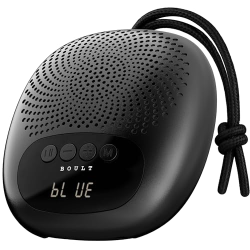Boult Newly Launched Bassbox Q5 Bluetooth Speaker With 5 Watt Boomx Audio, Up To 18Hrs Playtime, Type-C Charging, Tf Card/Usb & Bt 5.4 Compatible, Made In India Portable Speaker (Pure Black)