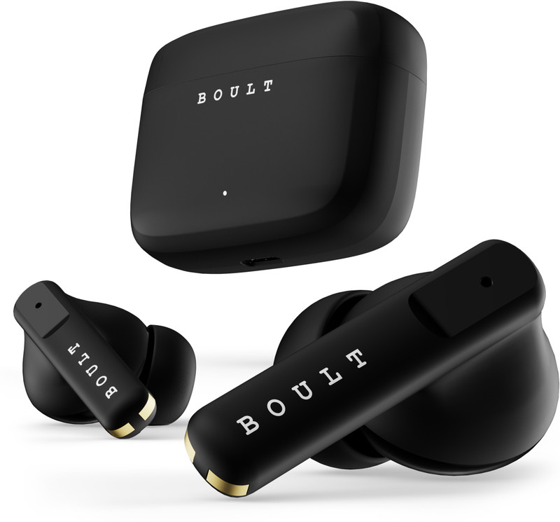 Boult Z60 With 60Hr Battery, Quad Mic Enc, 50Ms Ultra Low Latency, Made In India, 5.3 Bluetooth(Raven Black, True Wireless)