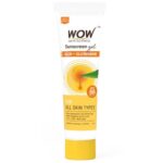 Wow Skin Science Sunscreen Gel For All Skin Types | Spf 55 Pa++++ | With Glutathione & Aloe Vera Extract | Lightweight | Quick Absorbing | No White Cast | Uva & Uvb Protection | 10 Ml
