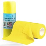 Story@Home Microfiber Cleaning Cloths, 360 Gsm Highly Absorbent, Lint And Streak Free, Multi -Purpose Wash Cloth For Kitchen, Car, Window, Stainless Steel | (25 X 25 Cm, Yellow) Set Of 50 Pcs, 1 Roll