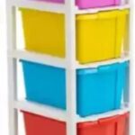 Mahadev Enterprise 6 Compartments Plastic Chest Of Drawers(Multicolor)