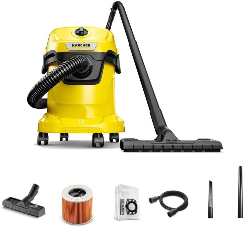 Karcher Wd 3 V 15/4/20 Wet & Dry Vacuum Cleaner(Yellow, Black)