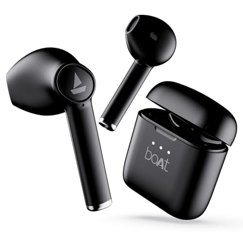Boat Airdopes 131/138 With 60 Hrs Playback, Asap Charge Truly Wireless Bluetooth In Ear Earbuds With Mic (Active Black)