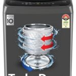 Lg 8 Kg 5 Star Smart Inverter Technology Fully Automatic Top Load Washing Machine (T80Vbmb4Z, Turbodrum, Auto Prewash, Stainless Steel Drum, Led Display, Smart Diagnosis, Middle Black)