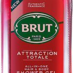 Brut Attraction Total All-In-One Body Wash For Men | Robust Fragrance 500Ml(500 Ml)
