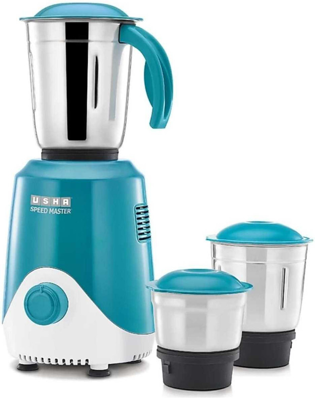 Usha Speed Master High Speed 500 Mixer 500 W Mixer Grinder(Sm500M13 | 3 Jars | Blue)
