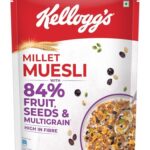 Kellogg’S Millet Muesli With 84% Fruit, Seed & Multigrain 500G | High In Fibre | Multigrain Breakfast Cereal