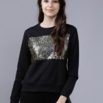 Tokyo Talkies Full Sleeve Solid Women Sweatshirt