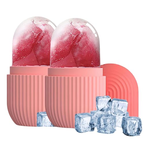 Jsb Ice Face Roller, (Pack Of 2) Ice Roller For Face, Eyes And Neck Naturally Conditioning And Skin Care,De-Puff Eye Bags,Reduce Migraine Pain,Reusable Silicone Ice Mold