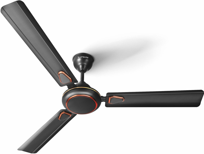 Longway Kiger P1 1200 Mm 3 Blade Ceiling Fan(Ultra High Speed | Smoked Brown | Pack Of 1)