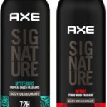 Axe Signature Mysterious And Intense Deodorant No Gas Body Perfume Body Spray  –  For Men(400 Ml, Pack Of 2)
