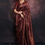Sweny Woven Kanjivaram Cotton Silk Saree(Maroon)