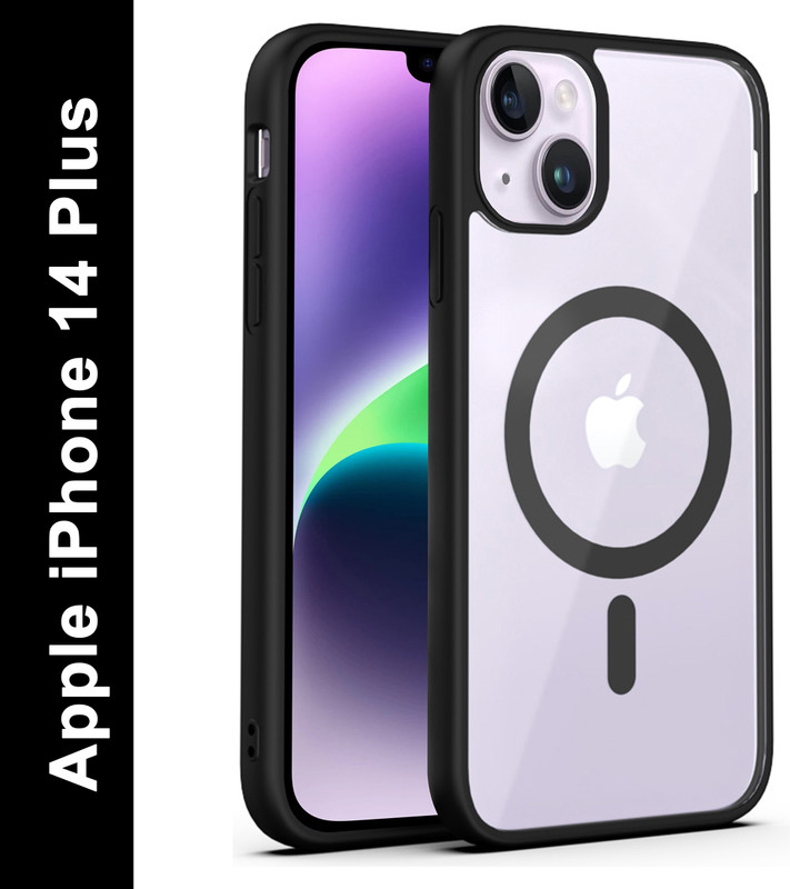 Zapcase Back Cover For Apple Iphone 14 Plus(Black, Magsafe, Pack Of: 1)