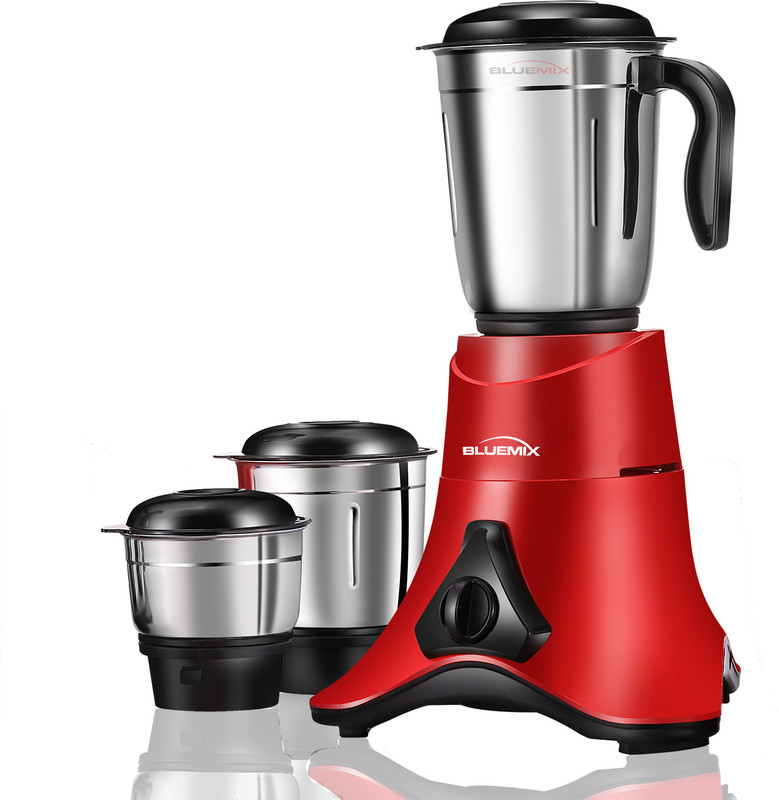 Bluemix Smart 700 W Mixer Grinder(Trio 3 Jar With High Performance Motor | 3 Jars | Red)