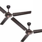 Gestor Aero Deco Ultra High Speed 48 Inch Semi Decorative 1200 Mm 3 Blade Ceiling Fan(Anti Dust | Smoked Brown | Pack Of 2)