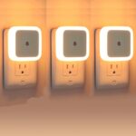 Hemovia Smart Night Sensor Light | Automatic On/Off Dim Led | Sensor Energy-Efficient | Bedroom Lights |0.5W Night Light |Daily Use For Home Stairs, Kitchen, Bathroom Pack-3