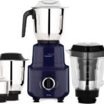 V-Guard Sturdy Quadraflow Design Juicer Jar 750 W Juicer Mixer Grinder(Citius | 4 Jars | Precision Blend Stainless Steel Blades | Blue)
