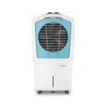 Havells Kace 95L Desert Air Cooler For Home | Powerful Air Delivery | High Density Honeycomb Pads | Ice Chill Drip Technology, Ice Chamber | Bacteria Shield | Heavy Duty (White/Blue)