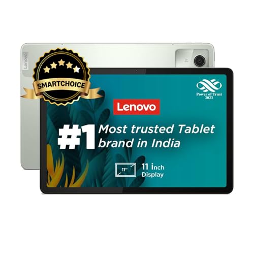 Lenovo {Smartchoice Tab M11 |Wi-Fi | 4 Gb Ram, 64 Gb Rom|11 Inch Screen| 90 Hz, 72% Ntsc, Fhd Display| Quad Speakers With Dolby Atmos|Octa-Core Processor |13 Mp Rear Camera, Green