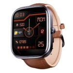 Boat Ultima Chronos W/ 1.96″ (4.9 Cm) Amoled Display,Advanced Bt Calling,Coins,Diy Watch Face Studio,Female Wellness, Energy & Sleep Score,Ip67, Smart Watch For Men & Women(Brown Leather)