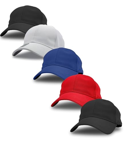 Awg All Weather Gear Pack Of 5 Cap For Men Unisex Mens Caps With Adjustable Strap Hat For Men Gym And Sports Cap Multicolour