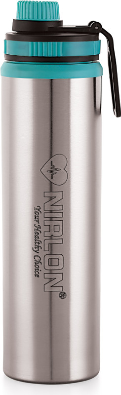 Nirlon Eco Star Stainless Steel Water Bottle 900Ml 900 Ml Bottle(Pack Of 1, Green, Steel)