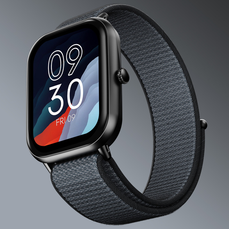 Fire-Boltt Hunter Nyluxe 51.1Mm (2.01) Hd Display Buetooth Calling With Single Chipset Smartwatch(Charcoal Grey Strap, Free Size)