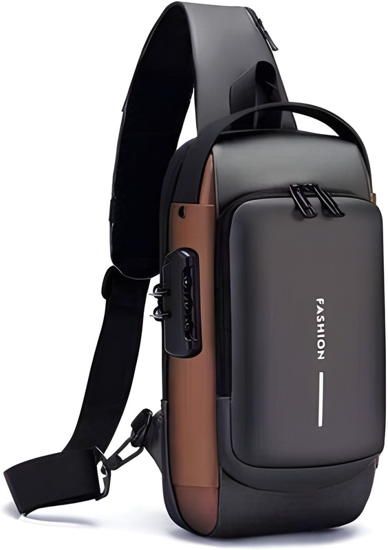 Bellveen New Sling Bag Anti-Theft Usb Crossbody Backpack Waterproof Chest Shoulder Bag 0 L Backpack(Multicolor)