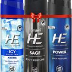 He Deo Arctic + Sage + Power | 120 Ml Each Deodorant Spray – For Men(360 Ml, Pack Of 3)