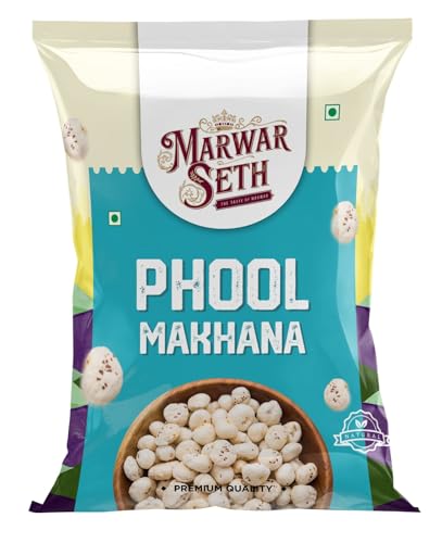 Marwar Seth High Protein Makhana (Foxnut) 200 G, Phool Makhana For Prasadam, Healthy Snacking, Fasting