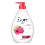 Dove Renewing Raspberry Body Wash With Lime For Renewed Skin, Refreshing Scent, 1L