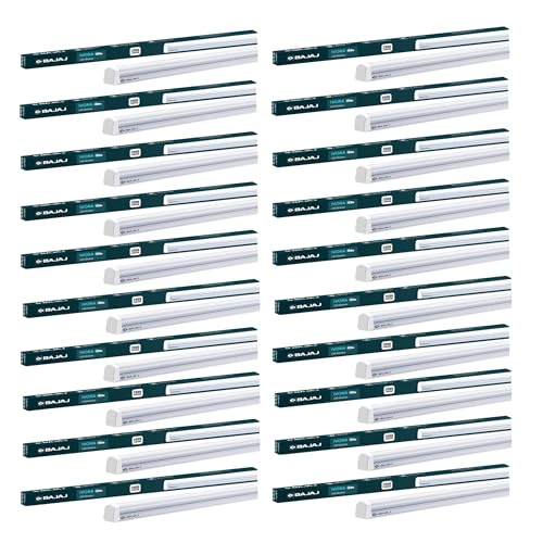 Bajaj Ivora 20W Cool Day Light Led Tubelight (Pack Of 20) | Led Tube Light For Home | Ir Free | Uv Free | Voltage Surge Protection Of 4 Kv | Bright & Energy Efficient | White | 1 Yr Warranty