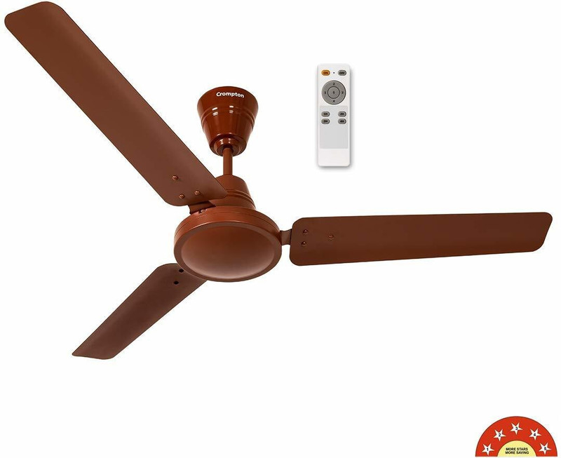 Crompton Energion Hs 1200 Mm 3 Blade Ceiling Fan(Bldc Motor | Matt Brown | Pack Of 1)