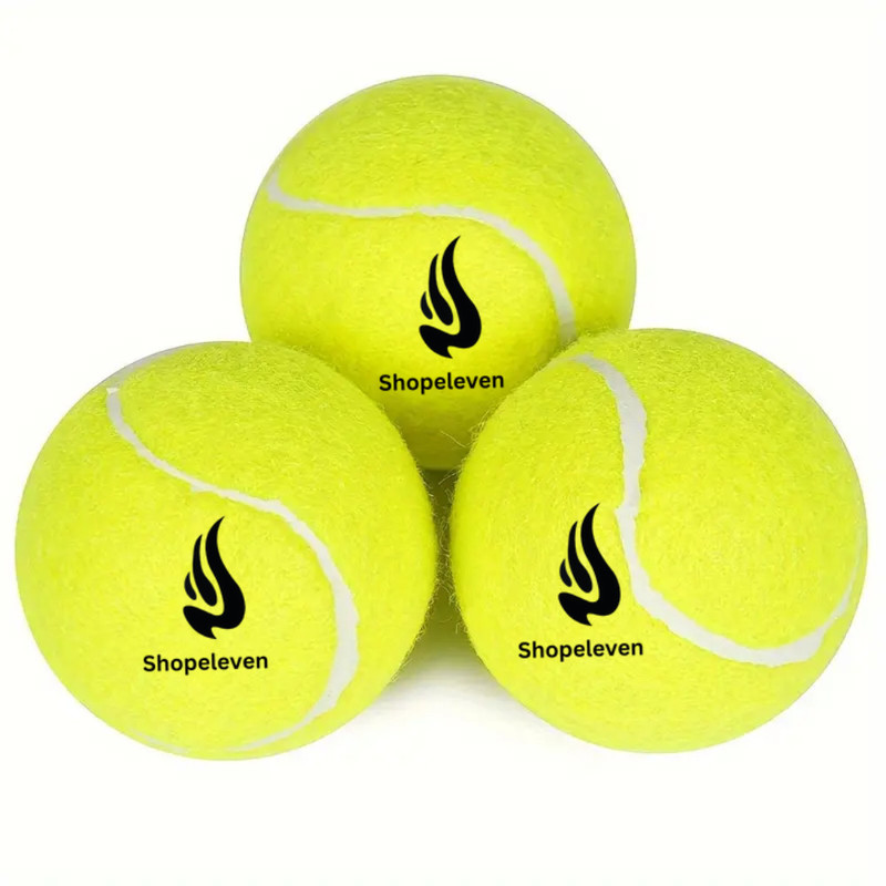 Shopeleven Light Weight Tennis And Cricket Ball Tennis Ball Soft & Bouncy Tennis Ball(Standard, Pack Of 3)